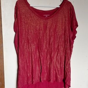 Red and gold sparkly shirt